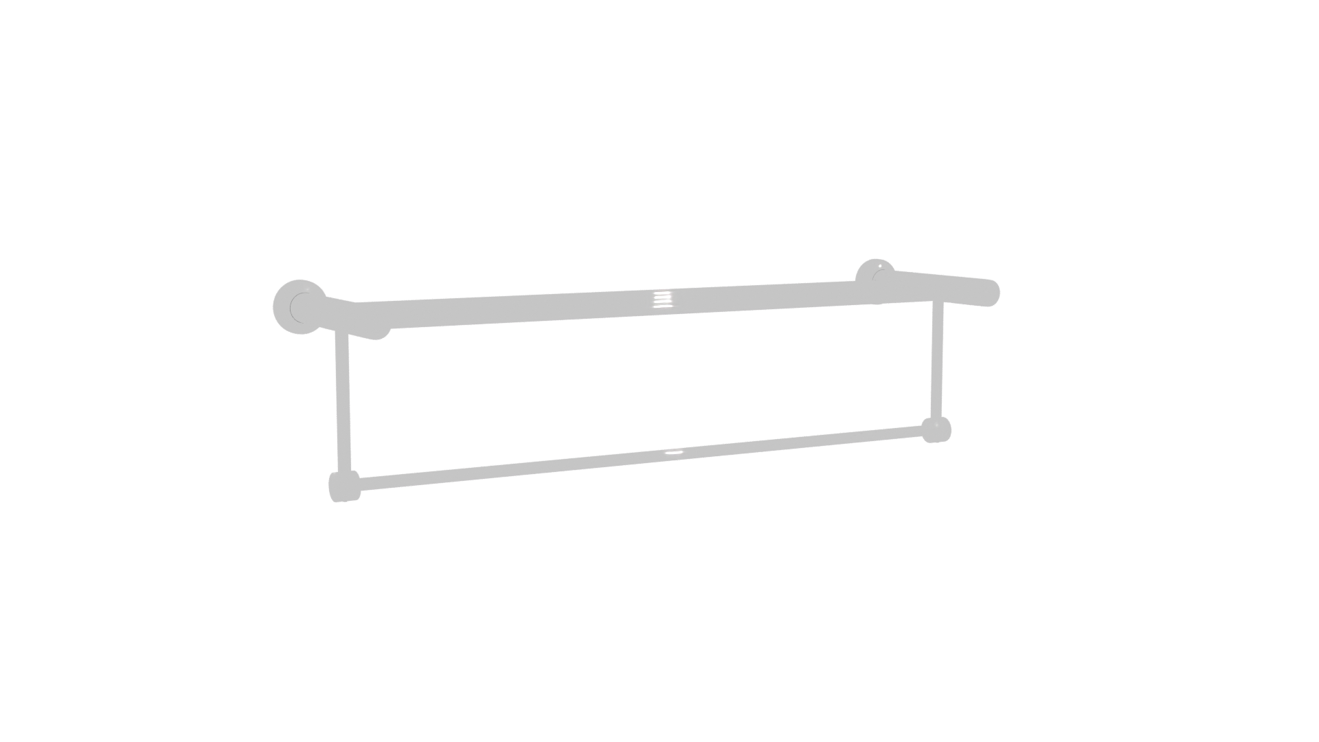 Stylish Metal Towel Rack 3D - Professional 3D Model Render 22