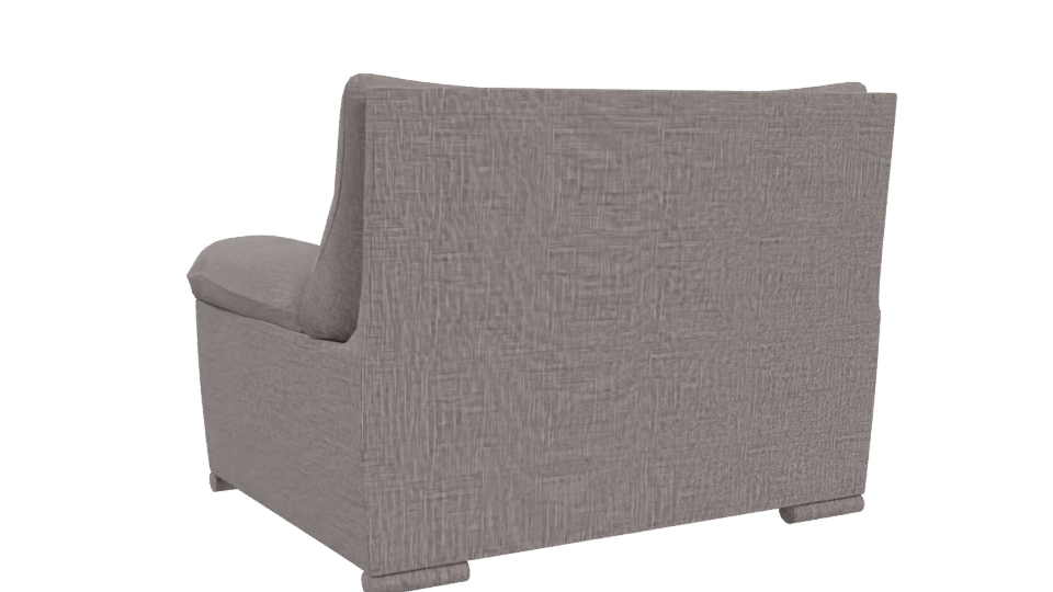 Stylish Lounge Armchair 3D Model - Professional 3D Model Render 4