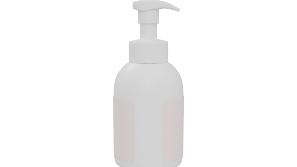 Stylish Lotion Pump Bottle 3D - Professional 3D Model Render 5