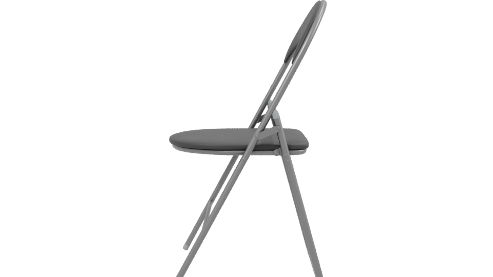 Minimalist Folding Chair 3D Model - Professional 3D Model Render 2