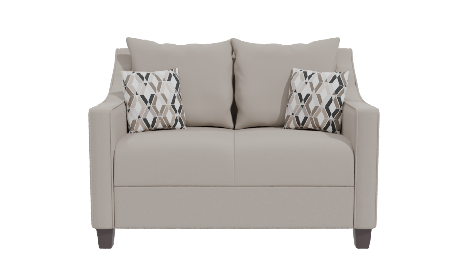 Elegant Minimalist Love Seat 3D - Professional 3D Model Render 11