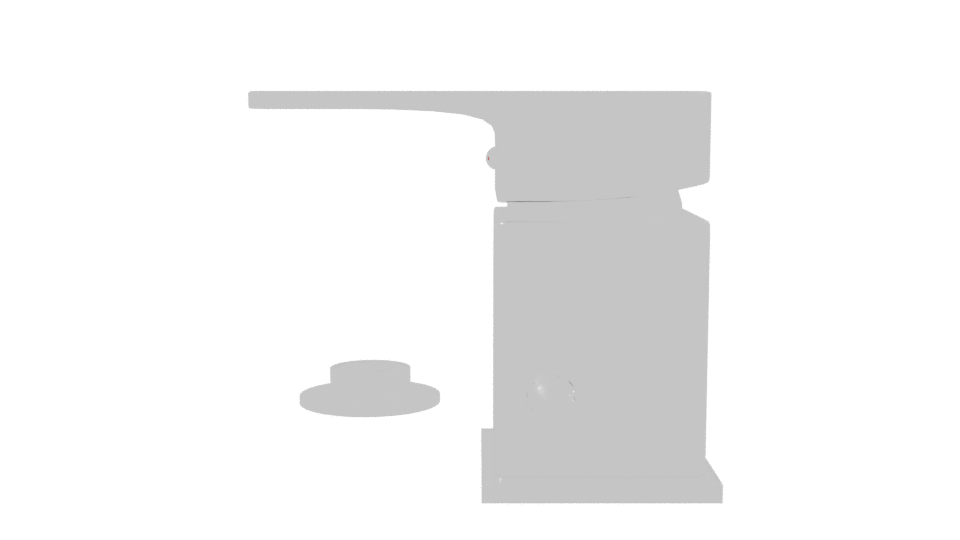 Industrial Metal Desk Clamp Model - Professional 3D Model Render 2