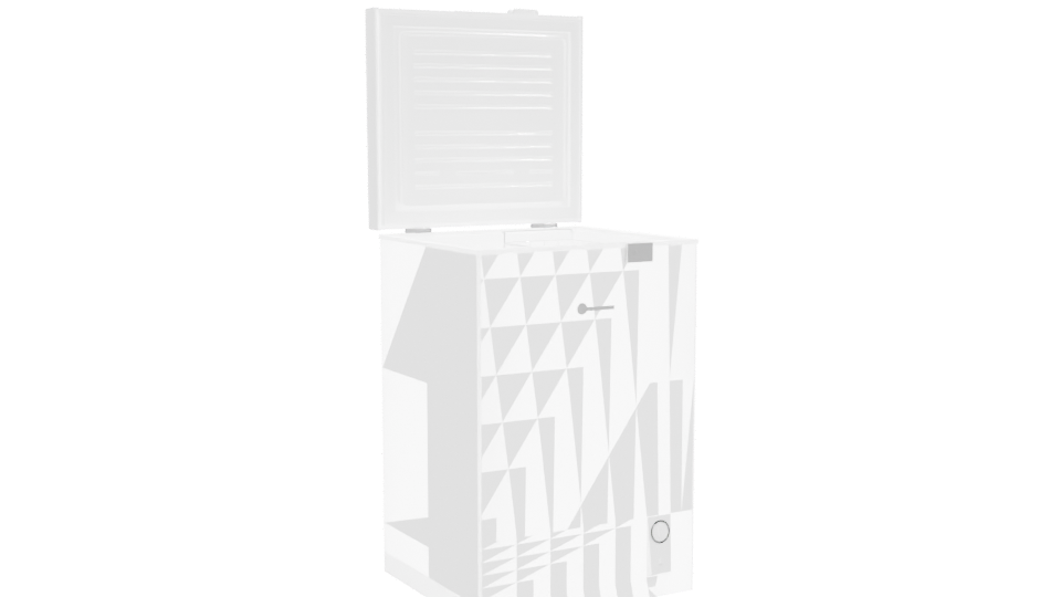Compact Chest Freezer 3D Model - Professional 3D Model Render 10