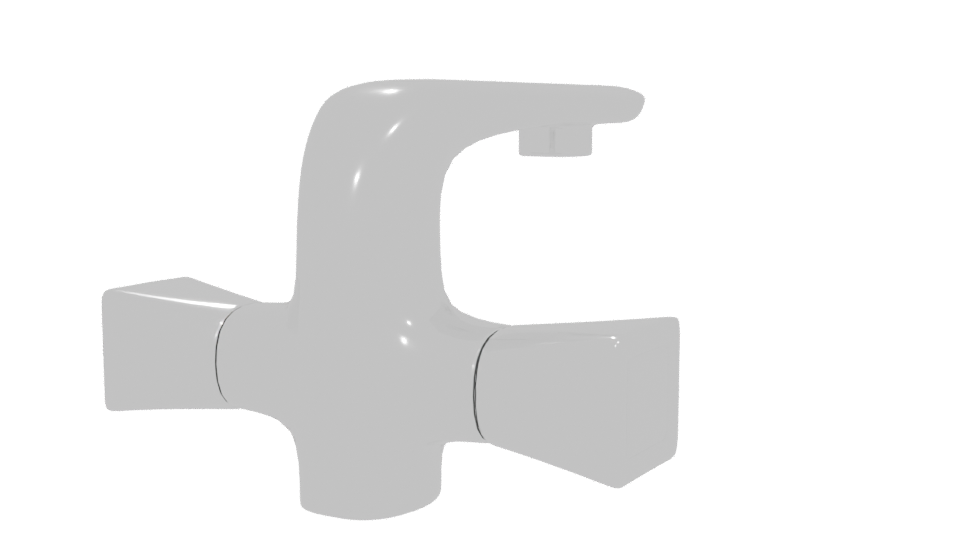 Stylish Modern Bathroom Faucet 3D Model - Professional 3D Model Render 6