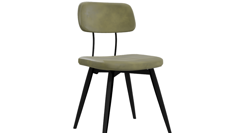 Stylish Minimalist Dining Chair 3D Model - Professional 3D Model Render 10