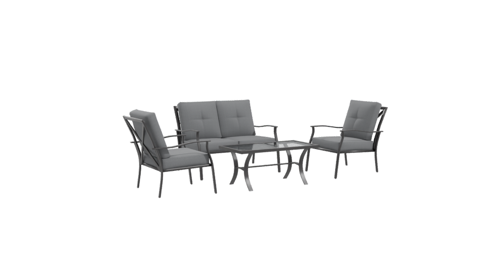 Stylish Outdoor Patio Furniture Set 3D Model - Professional 3D Model Render 10