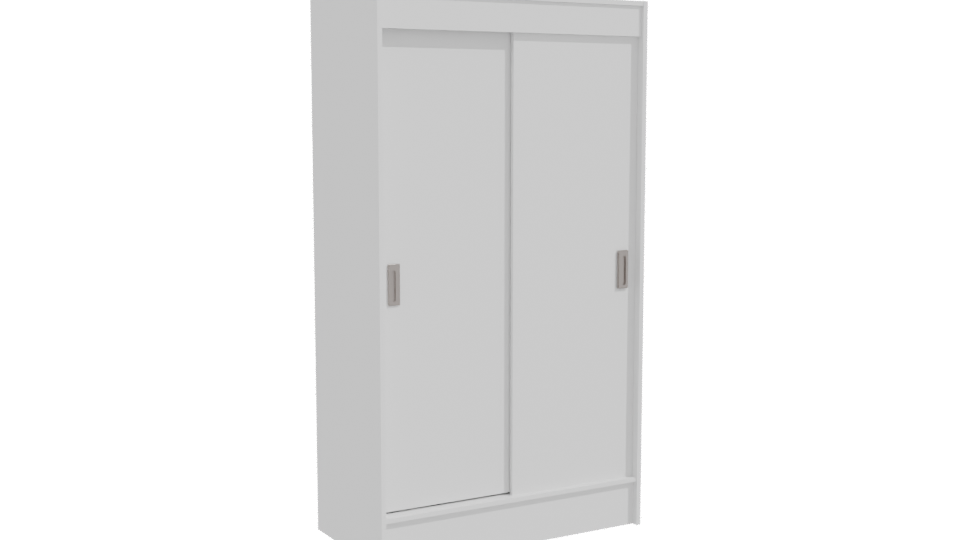 Minimalist Double Door Cabinet 3D - Professional 3D Model Render 10