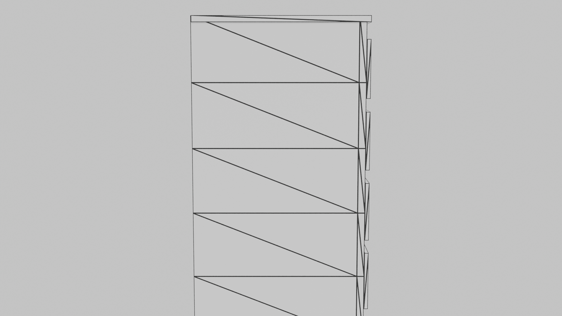 Stylish Wooden Storage Cabinet 3D - Professional 3D Model Render 15