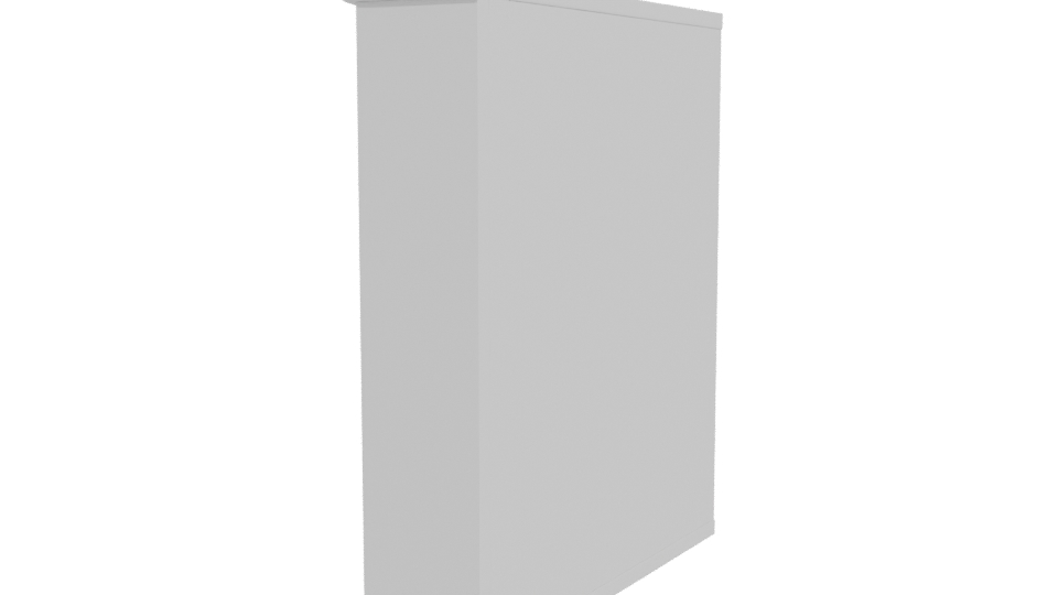 Contemporary Minimalist Cabinet 3D Model - Professional 3D Model Render 3