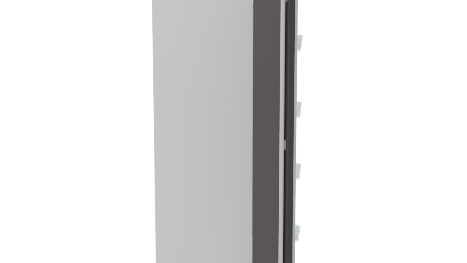 Stylish Double Door Refrigerator 3D - Professional 3D Model Render 8