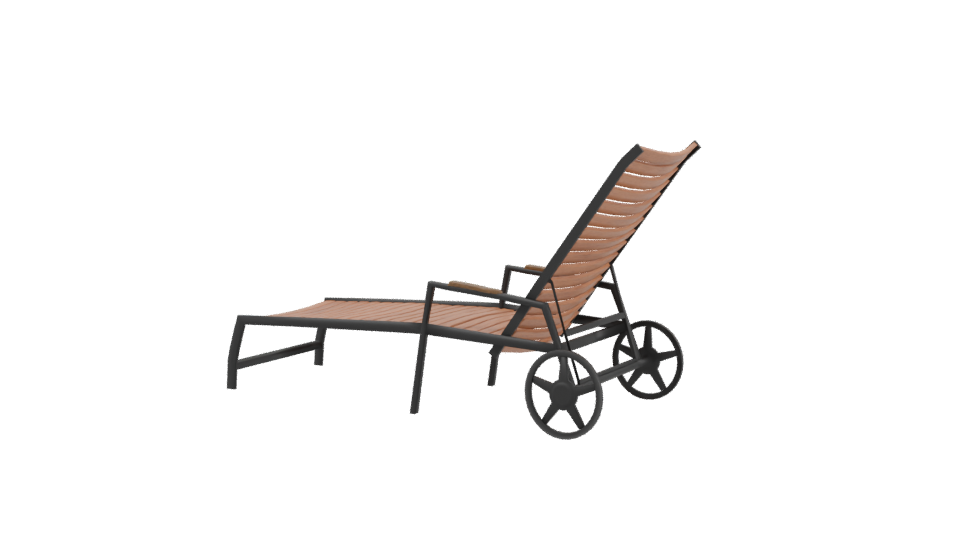 Reposera Flamingo Rueda Lounge Chair 3D - Professional 3D Model Render 3