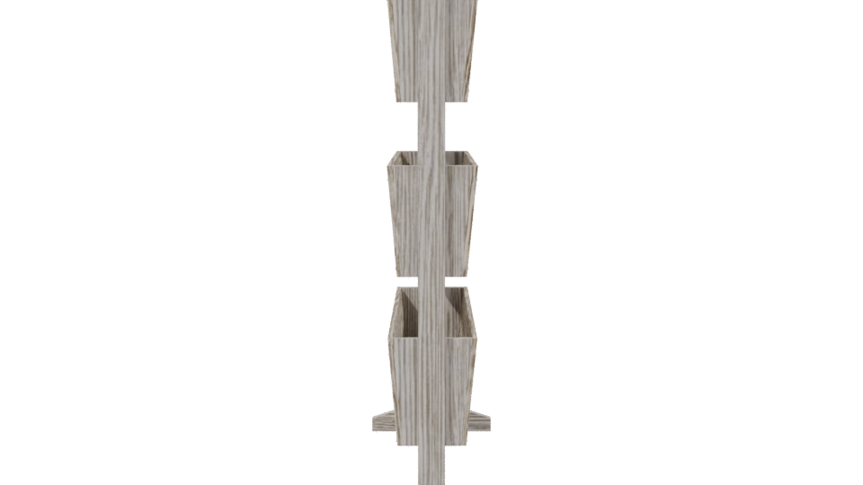 Stylish Wooden Display Stand 3D - Professional 3D Model Render 2