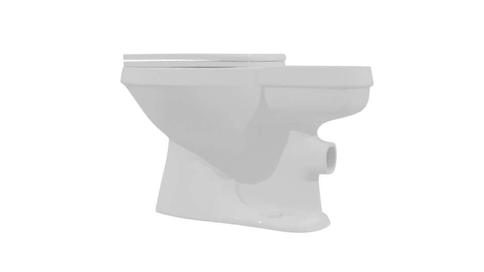Minimalist Bathroom Toilet Model - Professional 3D Model Render 3