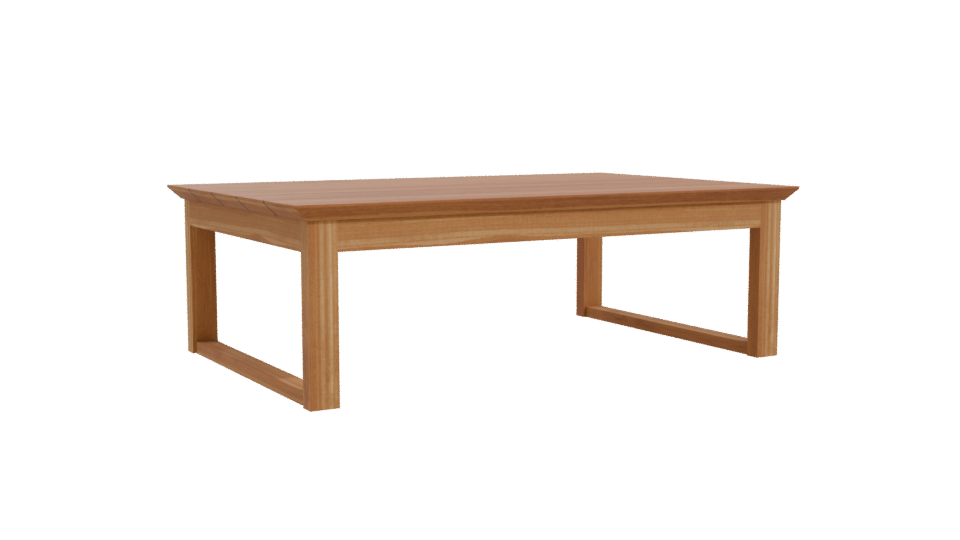 Stylish Wooden Coffee Table 3D - Professional 3D Model Render 10