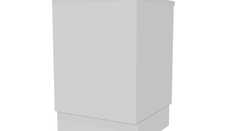 Contemporary Wooden Drawer Cabinet 3D - Professional 3D Model Render 6