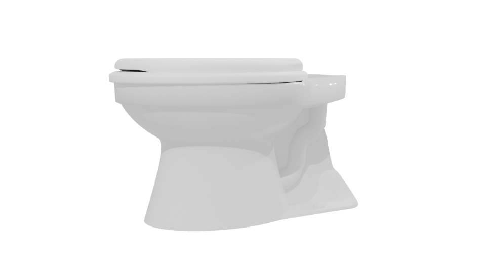 Stylish Bathroom Toilet Model 3D - Professional 3D Model Render 13