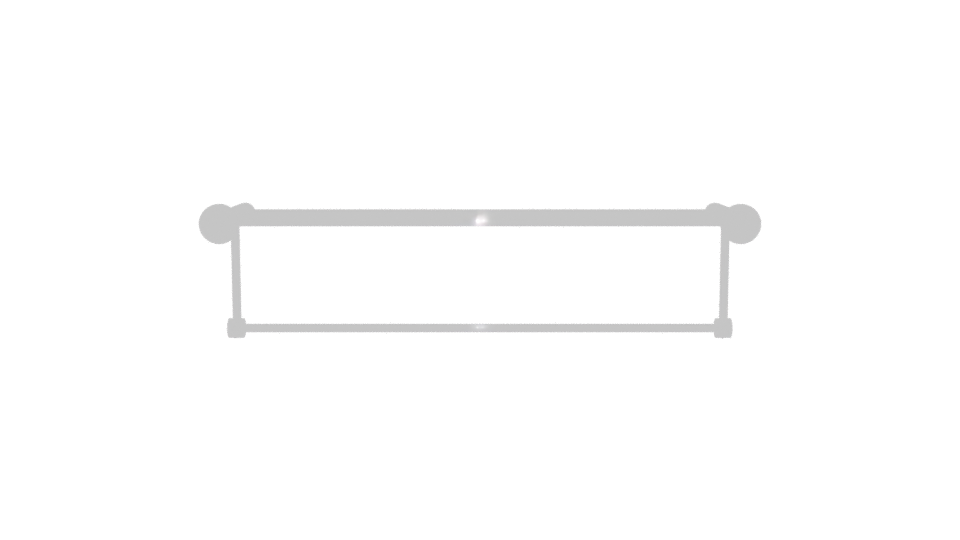 Stylish Metal Towel Rack 3D - Professional 3D Model Render 5