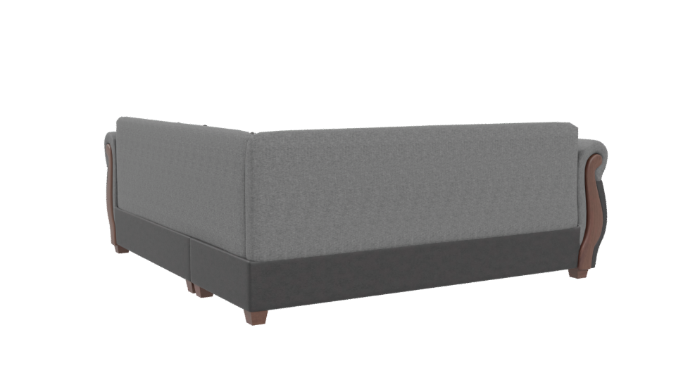 Elegant Corner Sofa 3D Model - Professional 3D Model Render 4