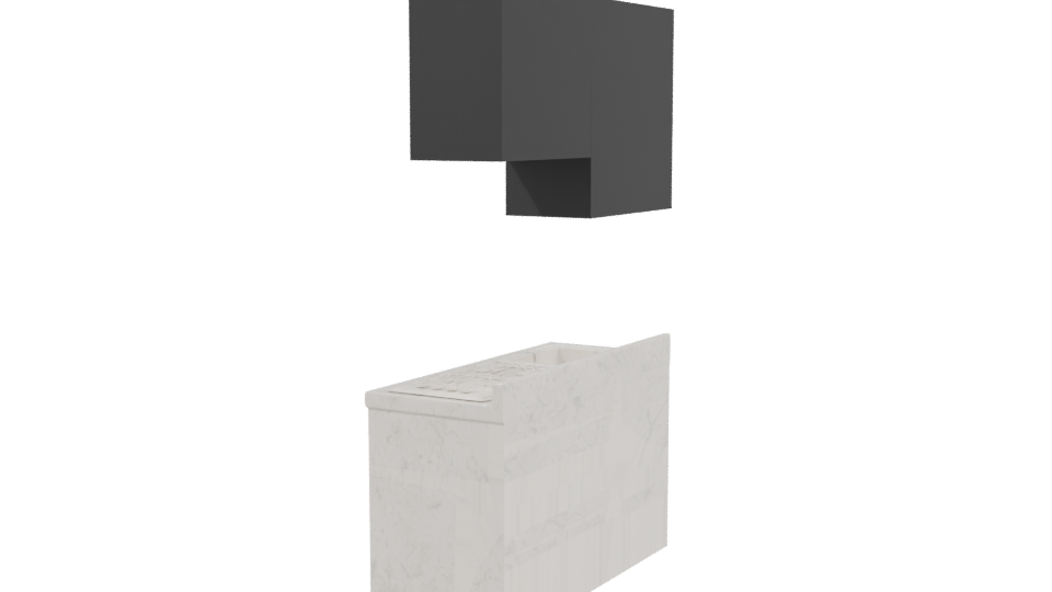 Stylish Modern Kitchen Set 3D - Professional 3D Model Render 3