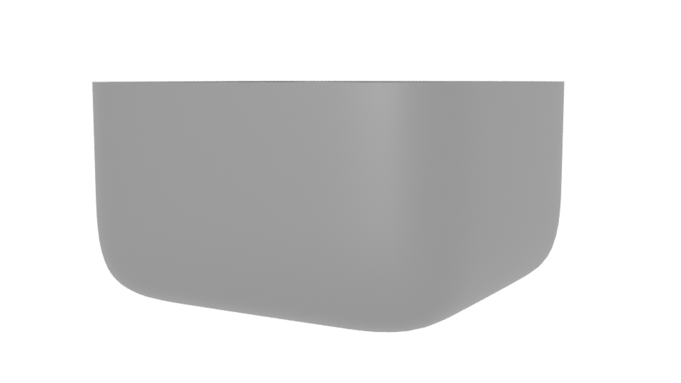 Sleek Modern Metal Bowl 3D - Professional 3D Model Render 6