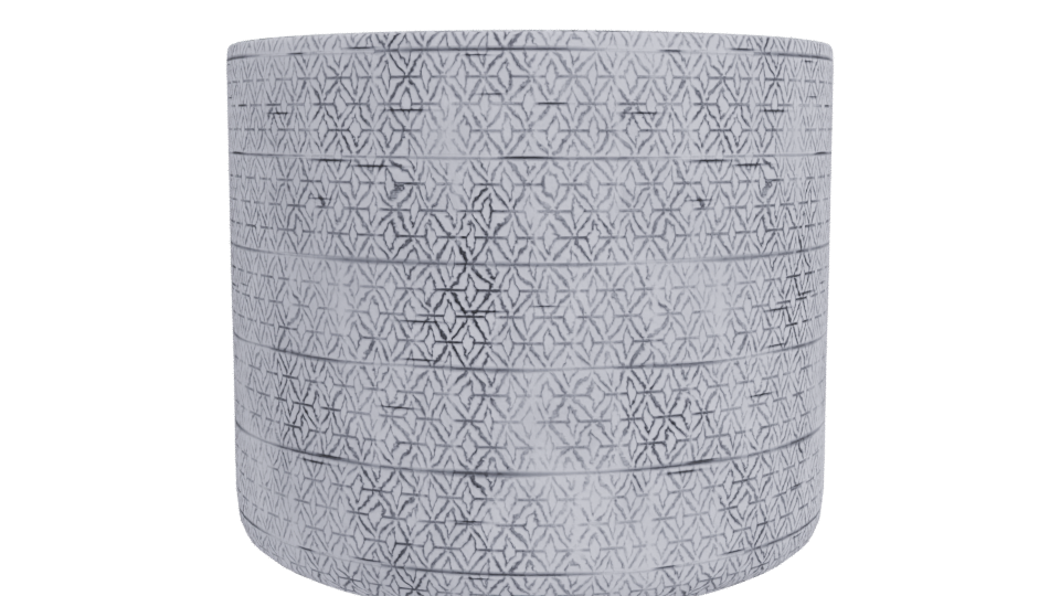 Textured Ceramic Decorative Pot 3D - Professional 3D Model Render 11