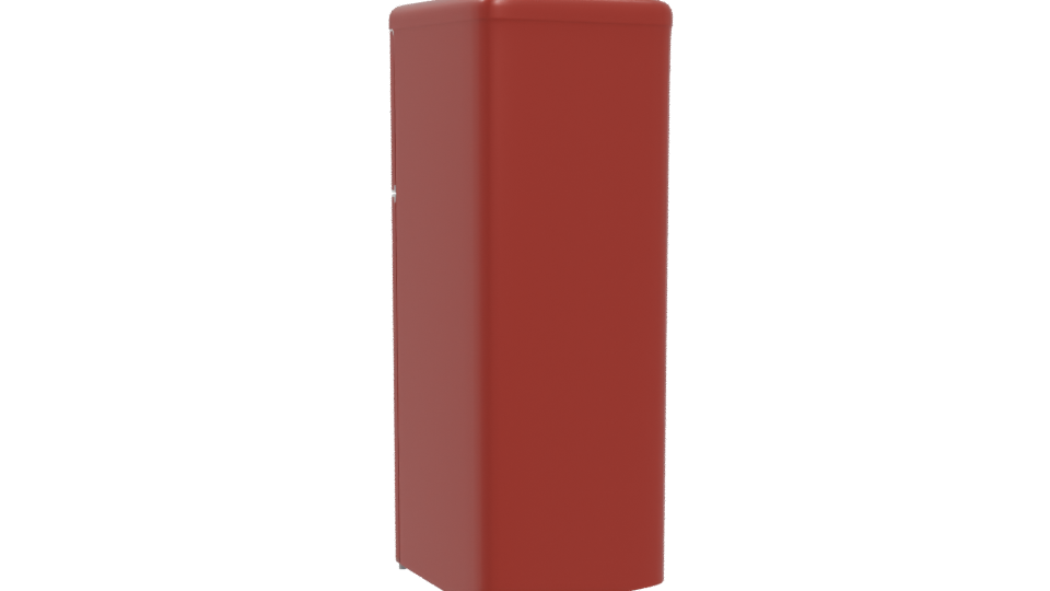 Retro Refrigerator 3D Model - Professional 3D Model Render 4