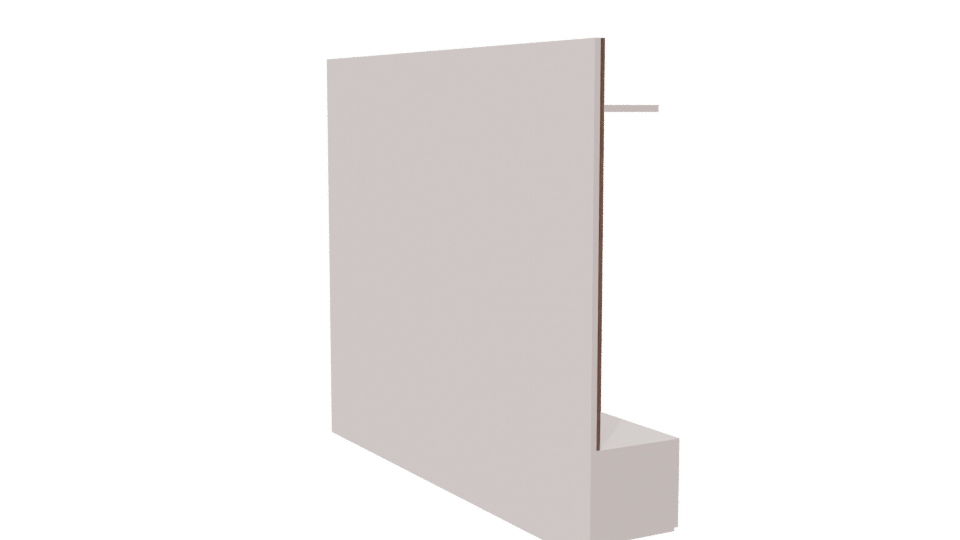 Modern Minimalist Wall Shelf Unit - Professional 3D Model Render 7