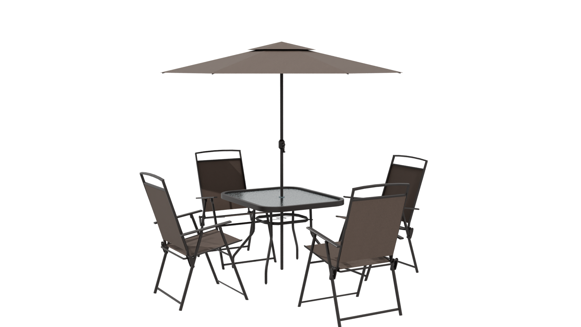 Elegant Outdoor Dining Set 3D Model - Professional 3D Model Render 4