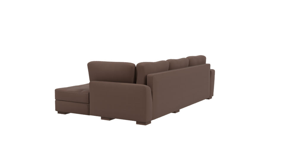 Elegant Modern Sectional Sofa 3D Model - Professional 3D Model Render 3
