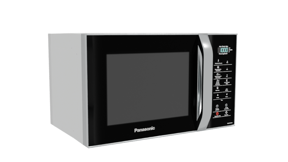 Sleek Modern Microwave Oven 3D Model - Professional 3D Model Render 10
