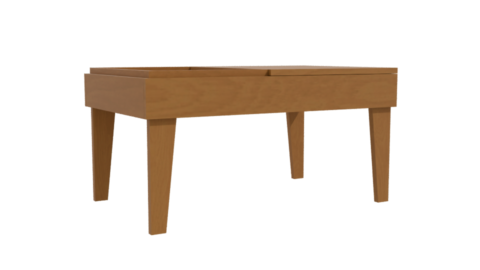 Stylish Modern Coffee Table 3D - Professional 3D Model Render 10