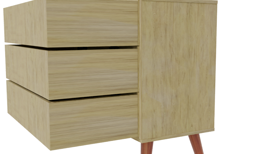 Stylish Modern Storage Cabinet 3D Model - Professional 3D Model Render 7