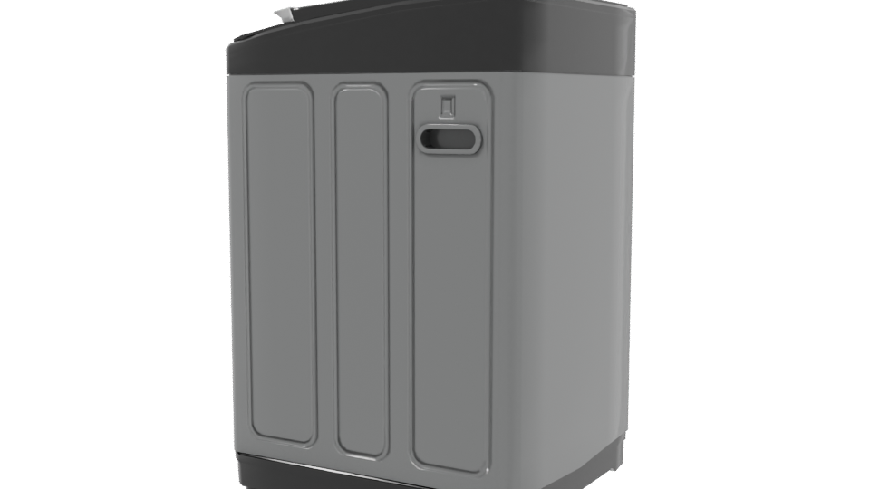 Stylish Top-Load Washing Machine 3D - Professional 3D Model Render 3