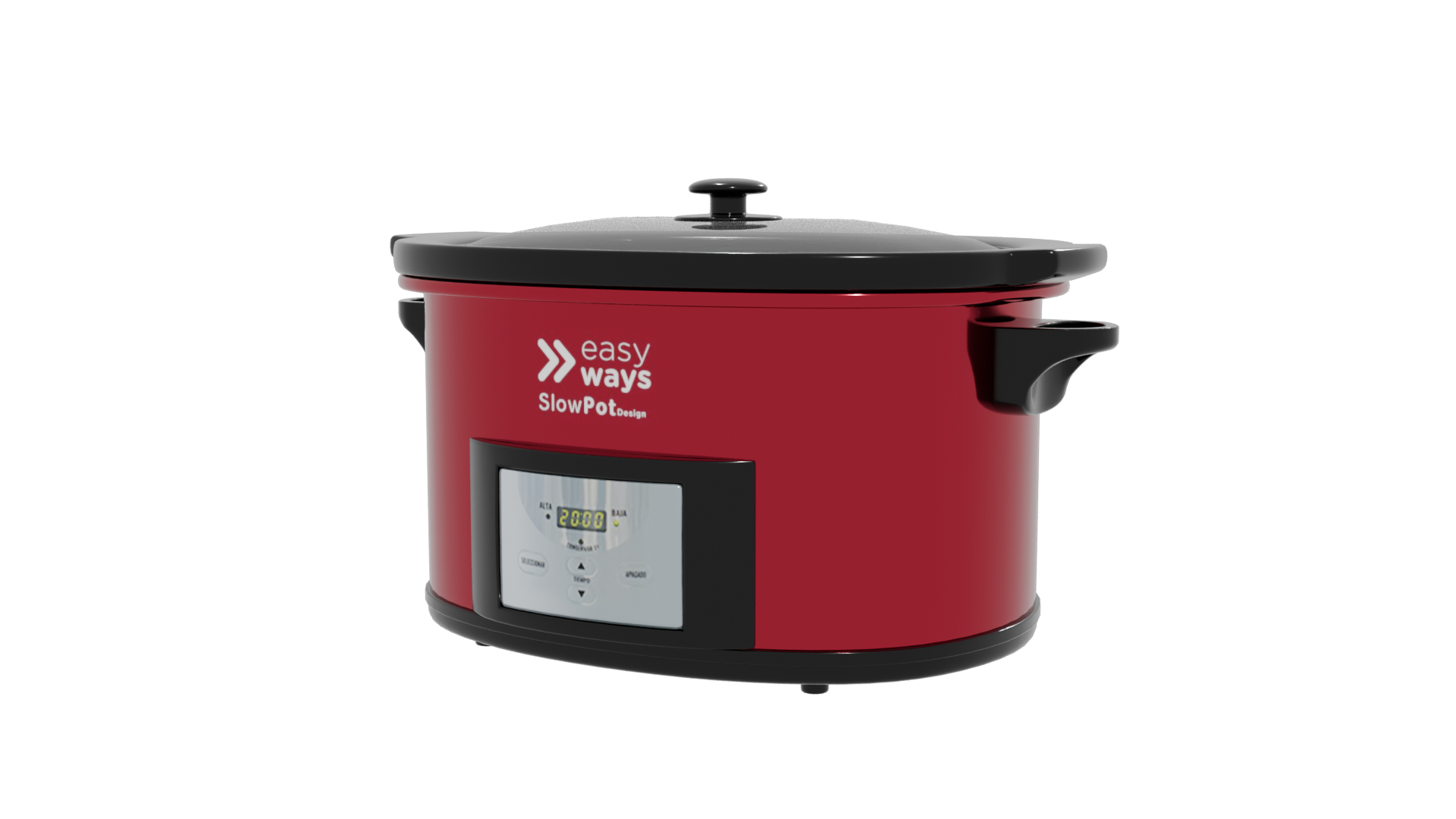 Stylish Slow Cooker Model 3D - Professional 3D Model Render 12