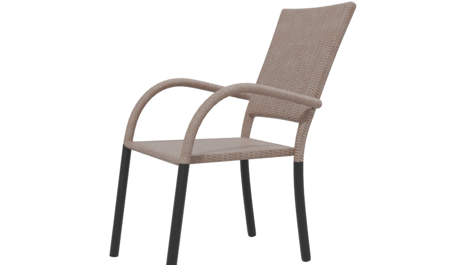 Contemporary Outdoor Dining Chair 3D Model - Professional 3D Model Render 13