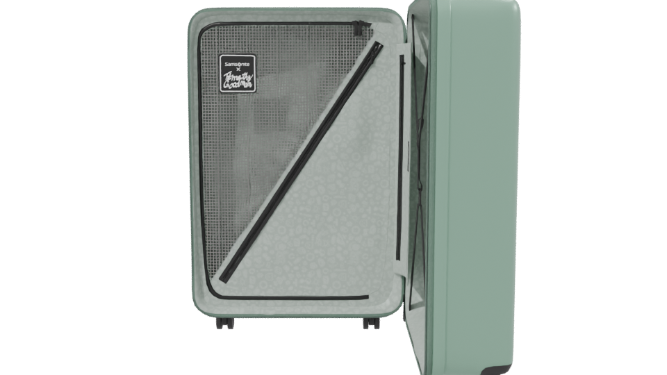 Stylish Hard-shell Luggage 3D Model - Professional 3D Model Render 2