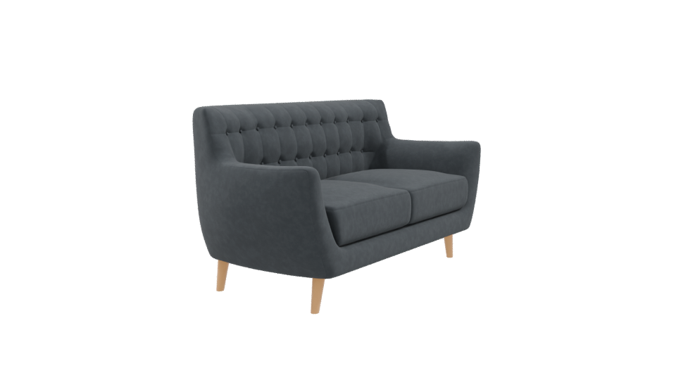 Contemporary Two-Seater Sofa Model - Professional 3D Model Render 9
