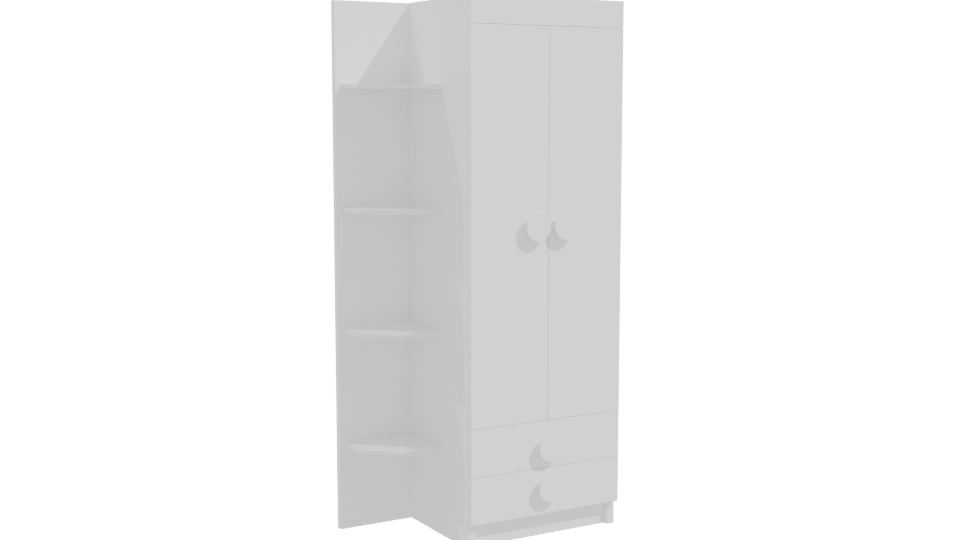 Closet Arcoiris 2P2C 3D Model - Professional 3D Model Render 10