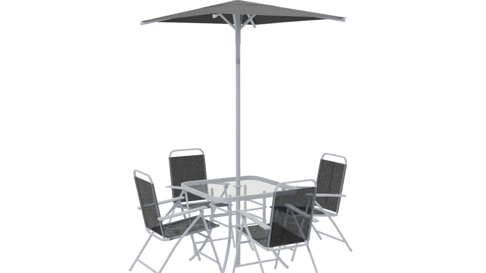 Outdoor Dining Set 3D Model - Professional 3D Model Render 7
