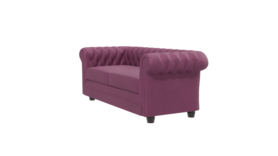 Chic Modern Upholstered Sofa 3D Model - Professional 3D Model Render 13
