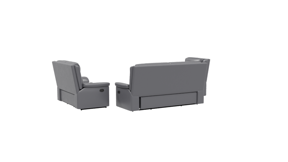 Modern Reclining Sofa Set 3D - Professional 3D Model Render 4