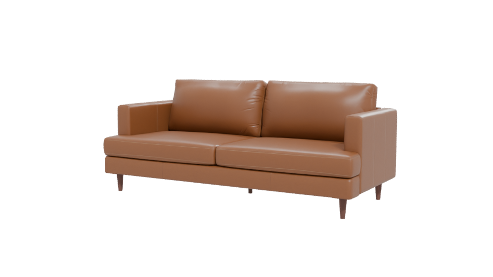 Modern Leather Sofa 3D Model - Professional 3D Model Render 12