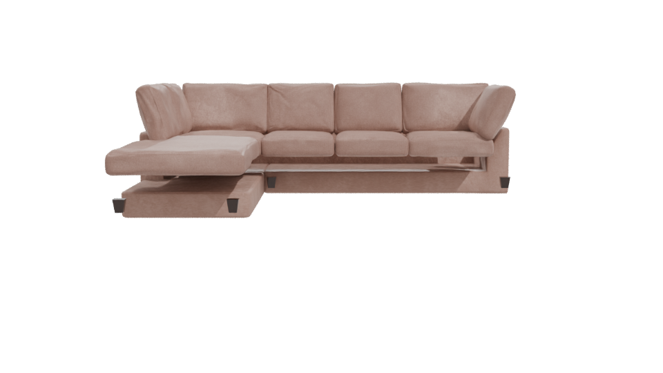 Contemporary L-Shaped Sofa Model - Professional 3D Model Render 11