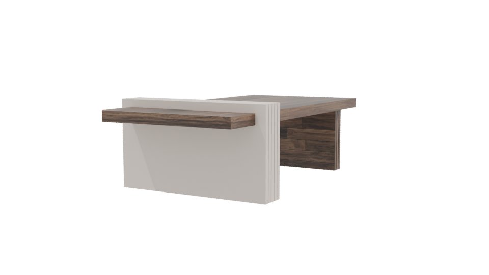 Contemporary Wooden Coffee Table 3D - Professional 3D Model Render 9