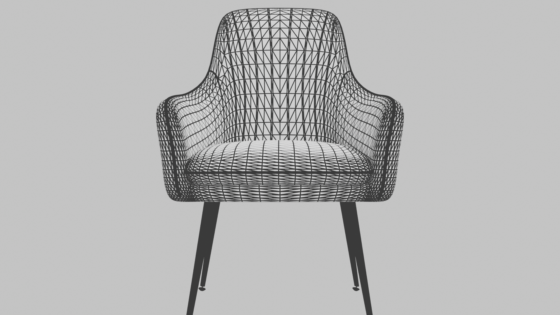 Stylish Modern Accent Chair 3D - Professional 3D Model Render 16