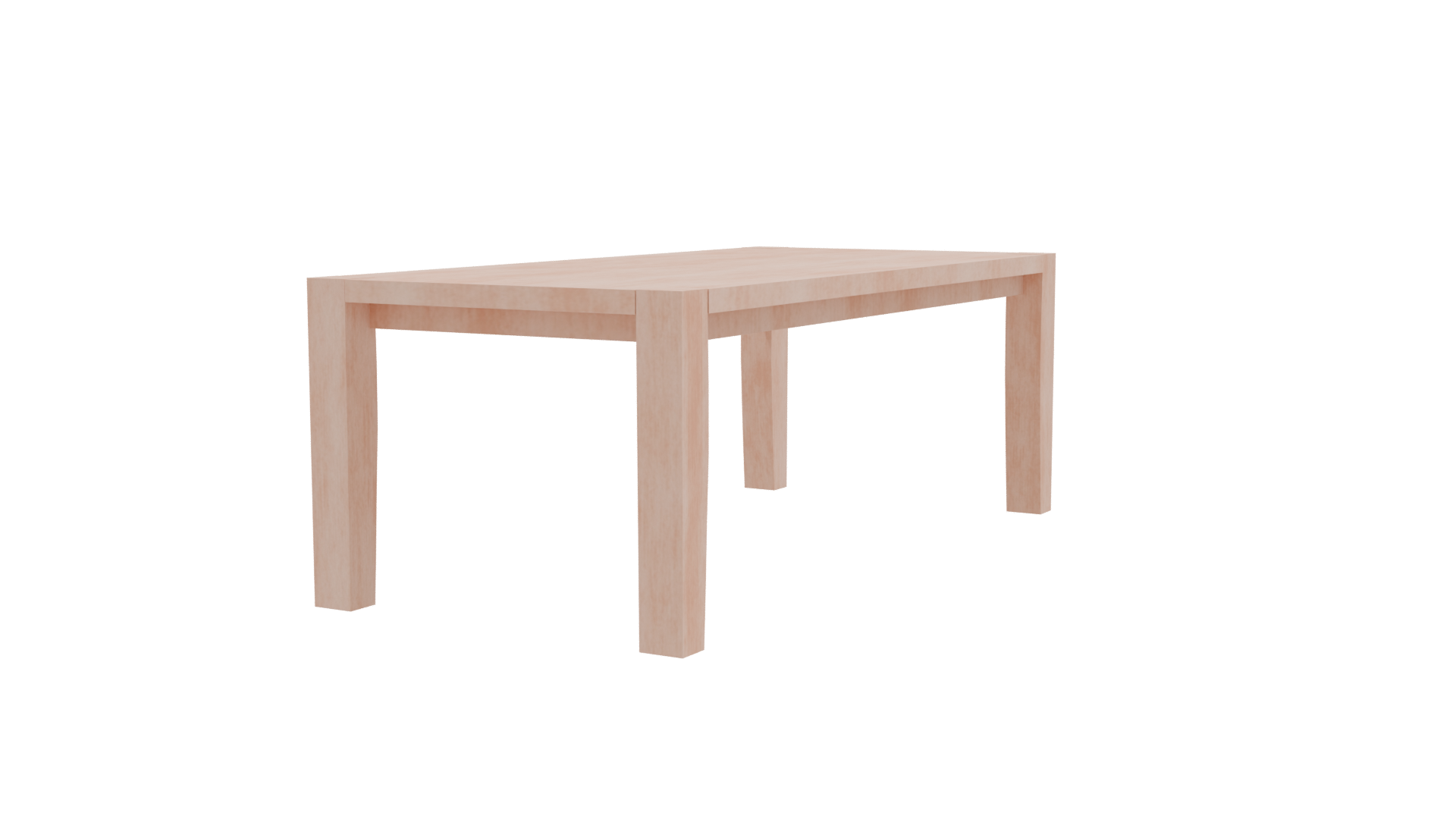 Stylish Minimalist Dining Table 3D - Professional 3D Model Render 9