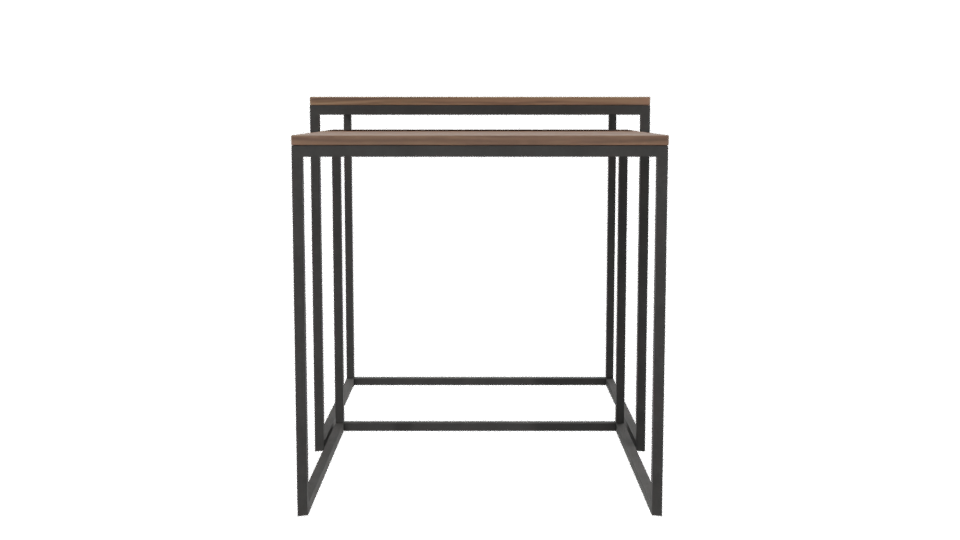 Nested Modern Coffee Tables 3D Model - Professional 3D Model Render 2