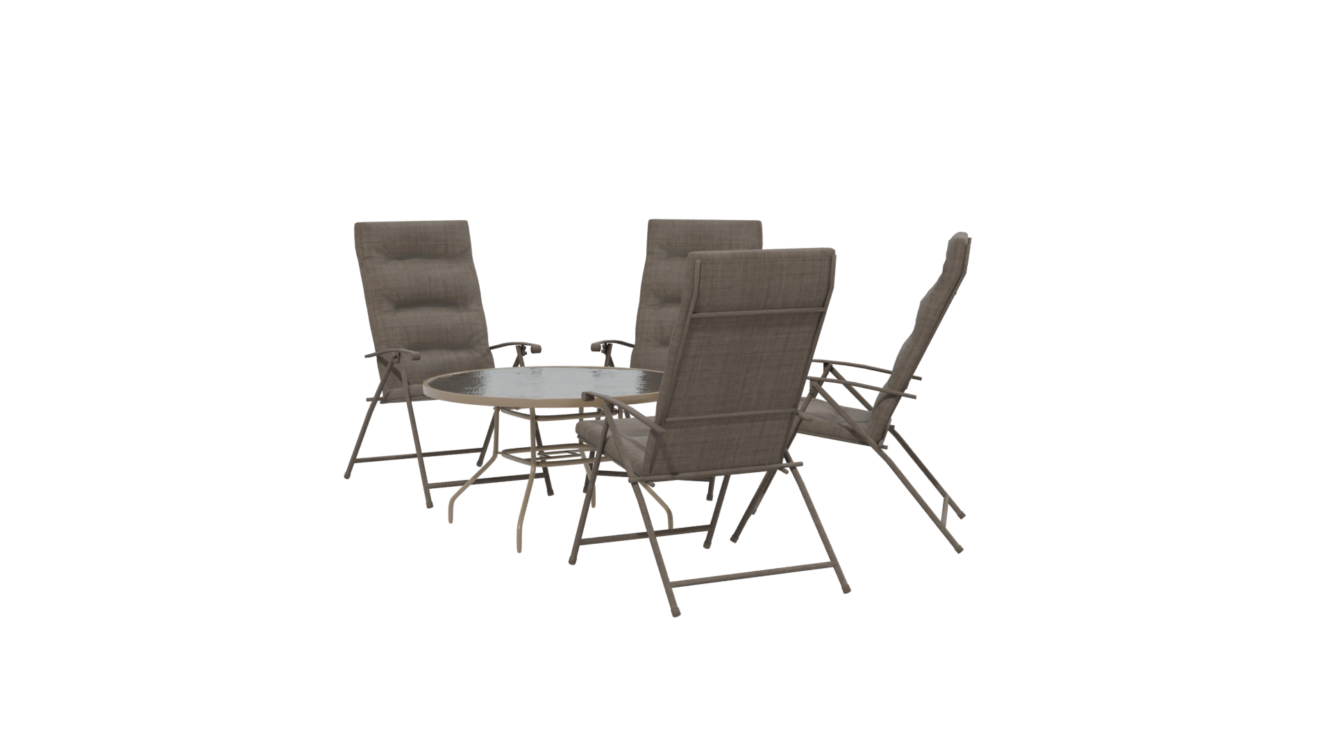Stylish Outdoor Dining Set 3D Model - Professional 3D Model Render 13