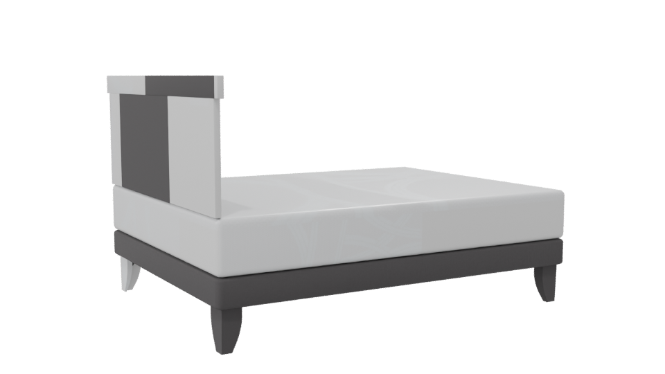 European Orthopedic Double Bed 3D - Professional 3D Model Render 7
