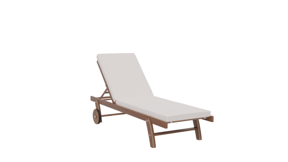 Stylish Outdoor Lounge Chair 3D - Professional 3D Model Render 13